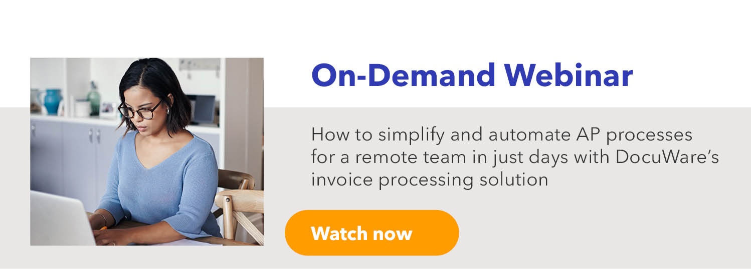 How to simplify and automate AP processes for a remote team in just days with DocuWare’s invoice processing solution