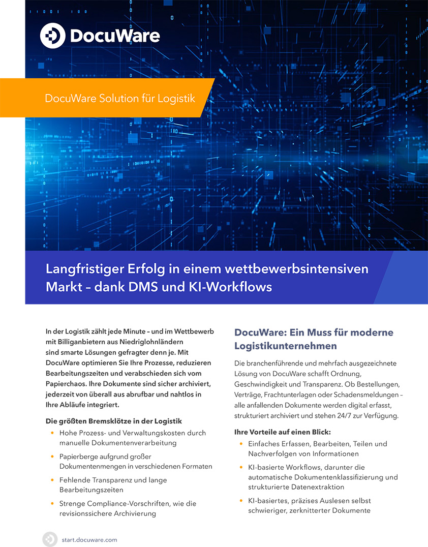 DocuWare Solution für Logistik