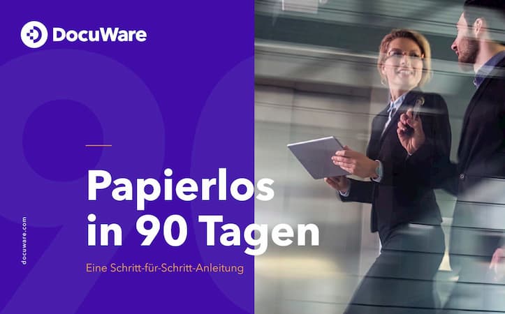 E-Book Cover - Papierlos in 90 Tagen