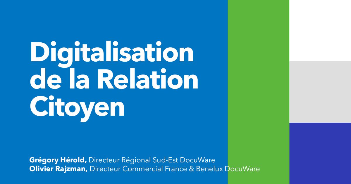 Webinar - Digitalisation relation citoyen