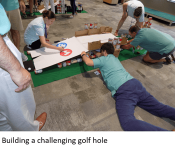 Building the golf course