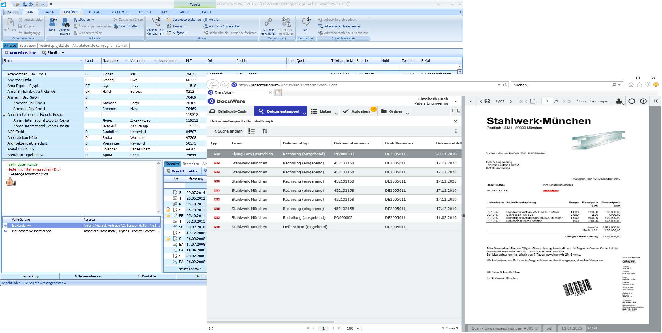cobra connect to DocuWare
