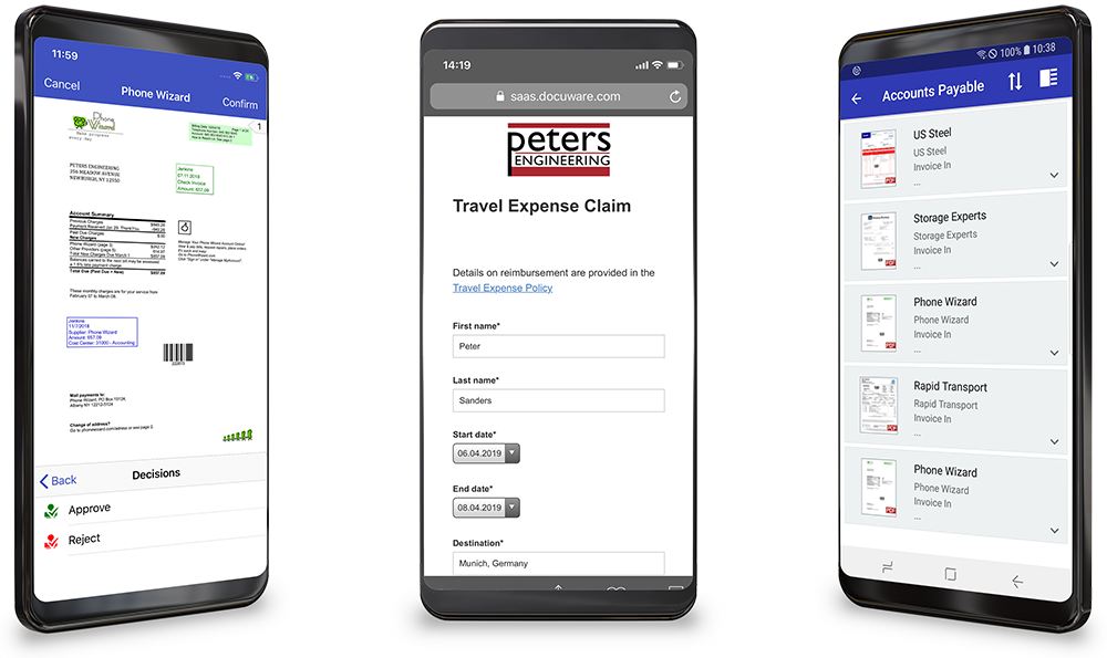 Connect colleagues through mobile (transparent)