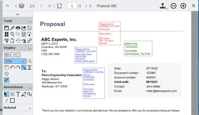 Stamps - the universal tool in DocuWare 