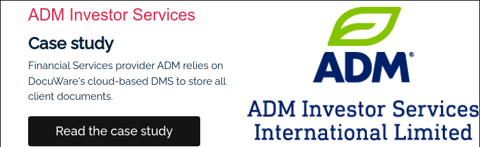 ADM Investor Services Case study Financial Services provider ADM relies on DocuWare's cloud-based DMS to store all client documents. &nbsp;